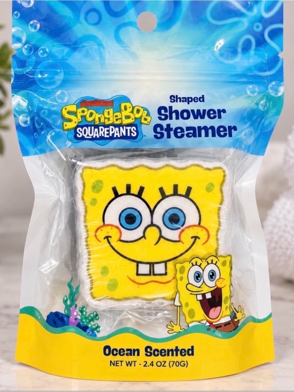SpongeBob Shower Steamer - Back Packaging